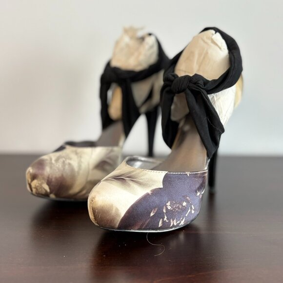 Nine West Fabric Platform Heels – Size 5.5 - Picture 2 of 9